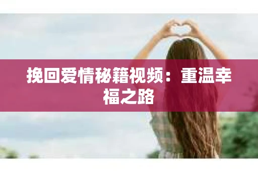 挽回爱情秘籍视频：重温幸福之路