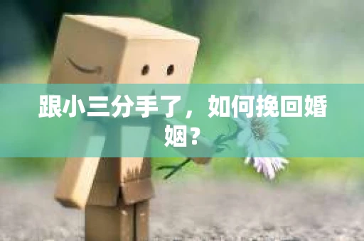 跟小三分手了，如何挽回婚姻？