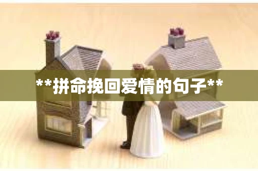 **拼命挽回爱情的句子**