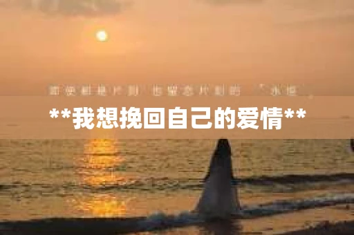 **我想挽回自己的爱情**