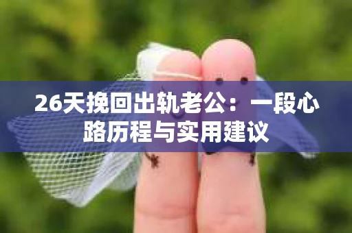 26天挽回出轨老公：一段心路历程与实用建议