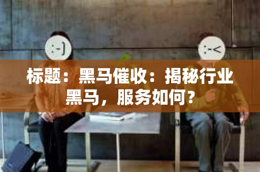 标题：黑马催收：揭秘行业黑马，服务如何？