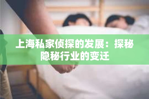 上海私家侦探的发展：探秘隐秘行业的变迁