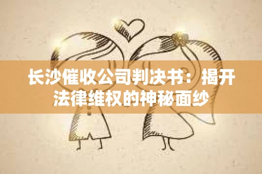 长沙催收公司判决书：揭开法律维权的神秘面纱