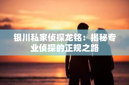 银川私家侦探龙铭：揭秘专业侦探的正规之路