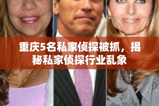 重庆5名私家侦探被抓，揭秘私家侦探行业乱象