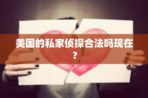 美国的私家侦探合法吗现在？