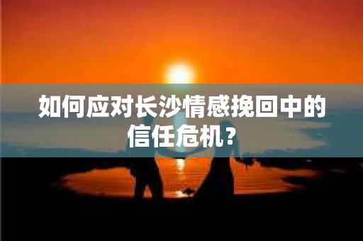 如何应对长沙情感挽回中的信任危机？