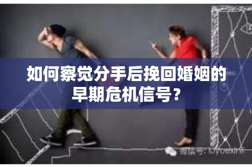 如何察觉分手后挽回婚姻的早期危机信号？