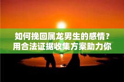 如何挽回属龙男生的感情？用合法证据收集方案助力你的努力？